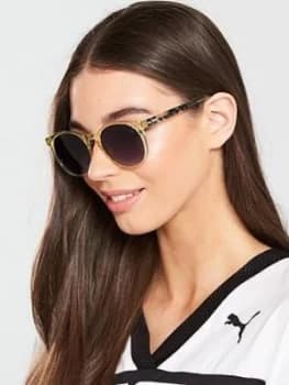 Puma Rectangle Sunglasses - Yellow, Women