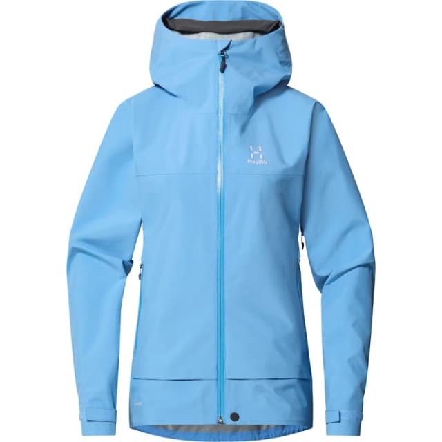 Womens waterproof jacket Haglofs Front Bleu Female S