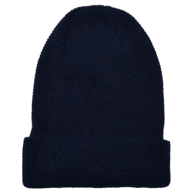 Flexfit Flexfit Men Knitted Waffle Beanie in Navy Navy One Size Male 5063300291122