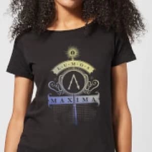 Harry Potter Lumos Maxima Womens T-Shirt - Black