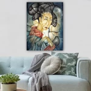 141855580_70100 Multicolor Decorative Canvas Painting