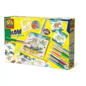 Dinosaurs Magic Colour Change Blow Air Brush Pens