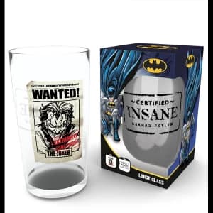 DC Comics The Joker Insane Large Glass