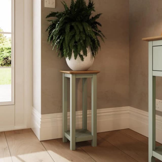 FWStyle FWStyle Sage Green Oak Side Table Green One Size Unisex 5056413124920