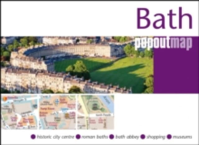 Bath PopOut Map - pocket size, pop up map of Bath city centre Sheet map, folded