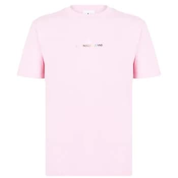 Calvin Klein Jeans Pride Logo T Shirt - Sweet Lilac