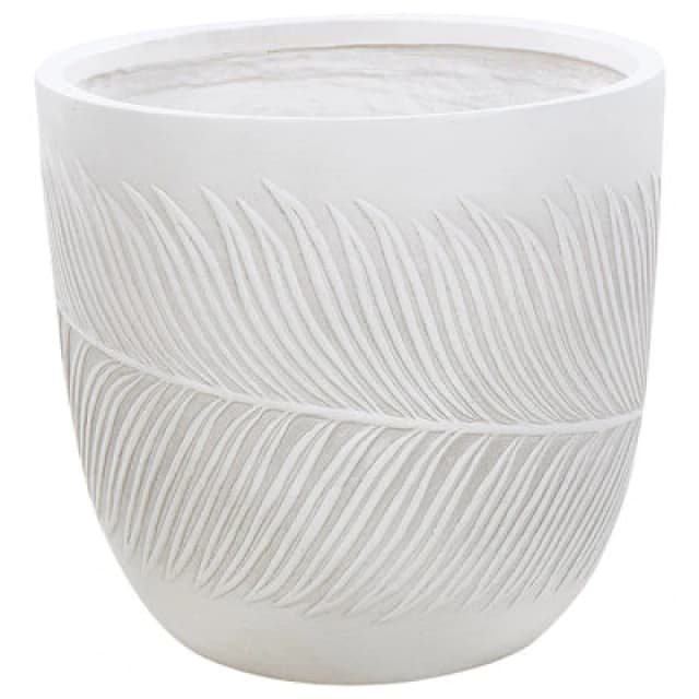 Beliani Plant Pot Ftero 42cm Off-White