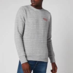 Superdry Mens Athletic Crewneck Sweatshirt - Soft Grey Marl - M