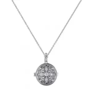 Diamonfire Silver White Zirconia Round Pendant P4613