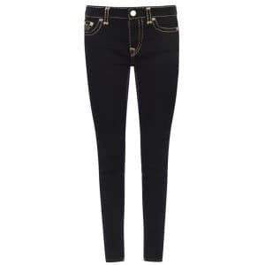 TRUE RELIGION Jenny Stretch Stitch Jeans - Black/Gold 1001