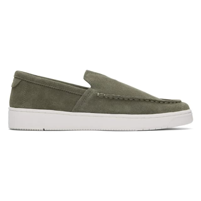 TOMS Mens Trvl Lite Loafers Vetiver Grey Suede, 7