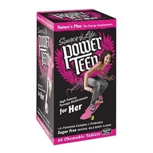 Natures Plus Power Teen For Her Chewable Multi Wild Berry 60 Tabs