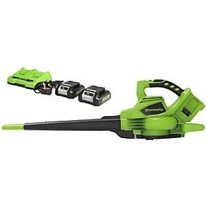Greenworks 48v (2 X 24V) Blow & Vac C/w 2 x 4ah Battery & Charger