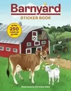 barnyard sticker book includes 250 stickers and 4 scenes