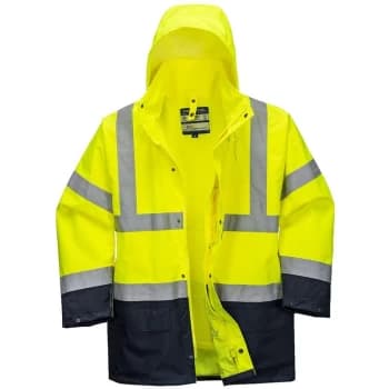 Portwest - S766YNR4XL - sz 4XL Essential 5-in-1 Two-Tone Jacket - Yellow/Navy