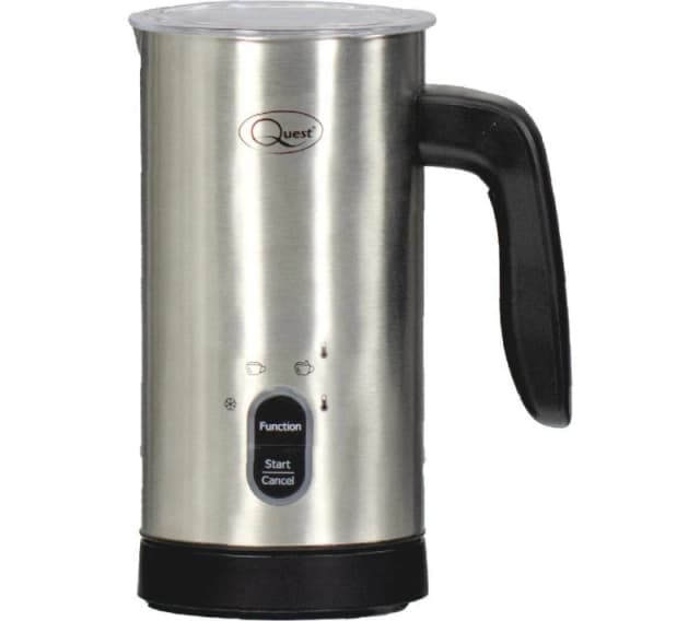 QUEST 34179 Electric Milk Frother - Silver/Grey 5025301341794