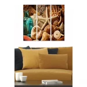 MDFFTR1001 Multicolor Decorative MDF Painting (3 Pieces)