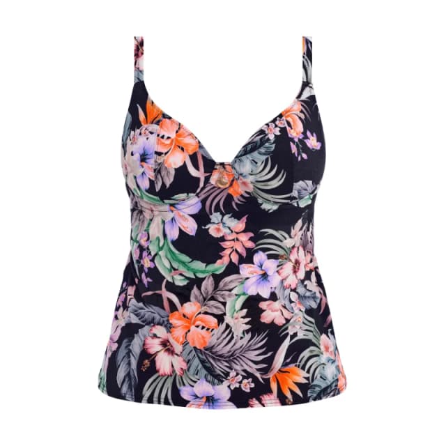Freya Freya Kamala Bay Plunge Tankini Top Midnight - Freya - Size: 32D Midnight Female 32D QV30110