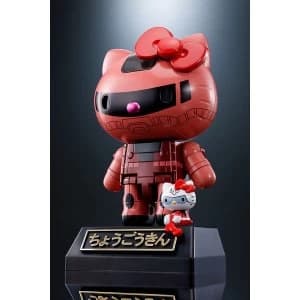 Hello Kitty Chogokin Diecast Action Figure Hello Kitty Char's Zaku II Ver. 11 cm