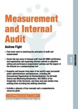 Measurement and Internal Audit by Andrew Fight Book