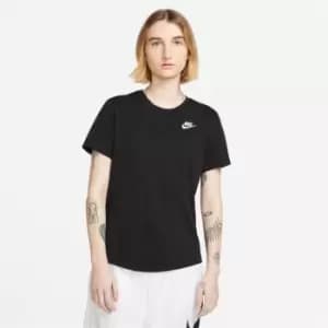 Nike Sportswear Womens Club T-Shirt - Black