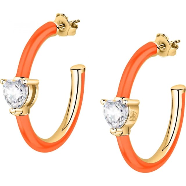 Chiara Ferragni Womens J19AVI21 Pair Of Earrings in Orange Orange Female One Size