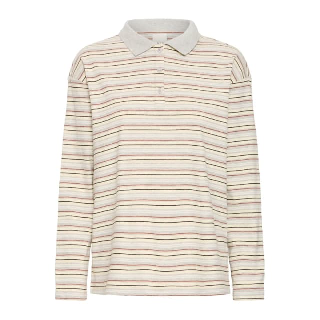 Ichi Womens long-sleeved polo shirt Ichi Becky Gris Female XS