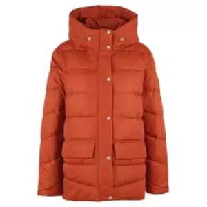Barbour Womens Bracken Quilt Jacket Spiced Pumpkin 12