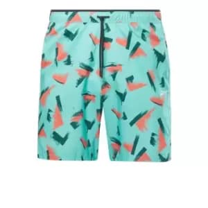 Reebok Graphic Speed 2.0 Shorts Mens - Semi Classic Teal