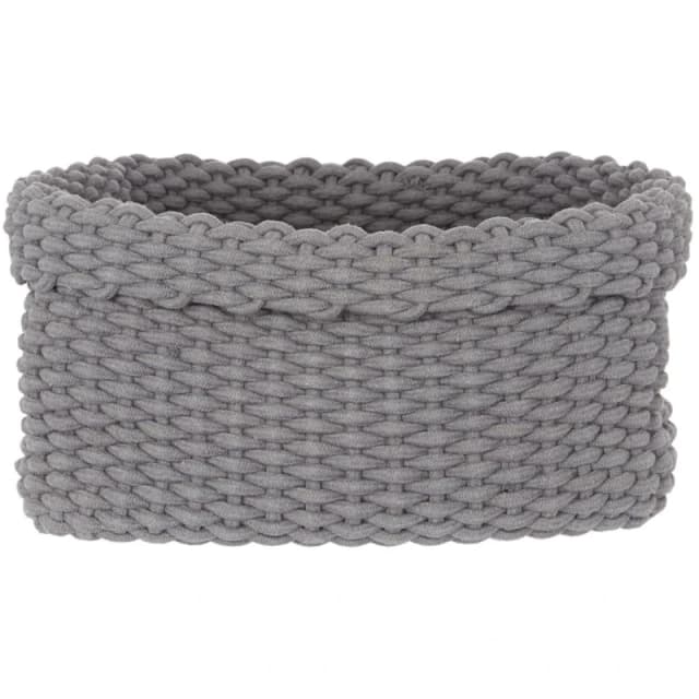 Hotel Collection Hayden Rope Basket, Small - Grey Grey One Size