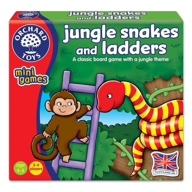 Orchard Toys Jungle Snakes and Ladders Multi unisex