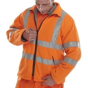 BSeen XXXXL Fleece Jacket Orange