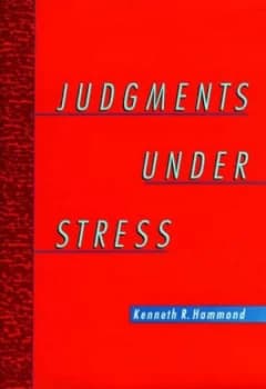 Judgments under Stress by Kenneth R Hammond Hardback