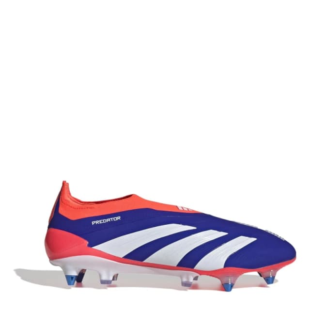 adidas Predator Elite Laceless Soft Ground Football Boots Blue/White/Red male 6.5 (40)