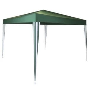 Charles Bentley 3 x 3m Polyester Gazebo - Green/Stripe