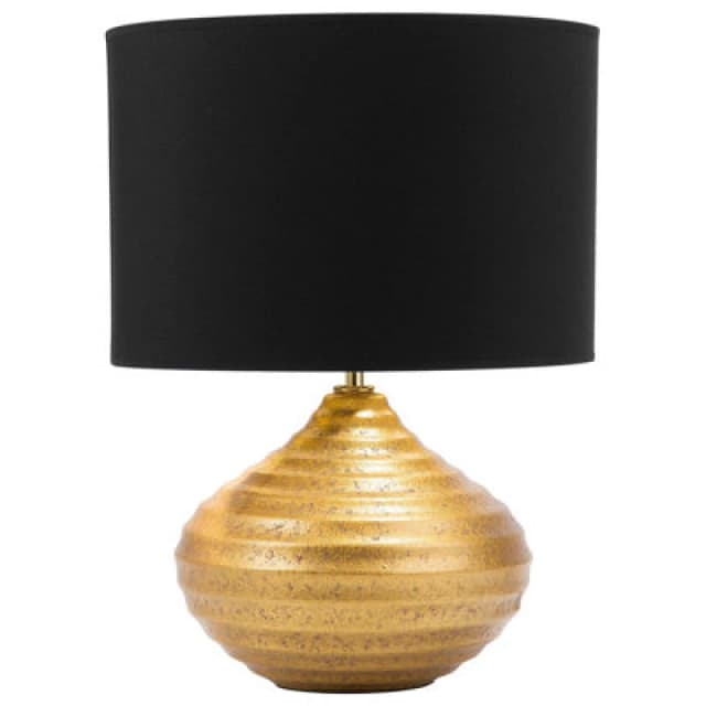 Beliani Glam Table Lamp Kuban Ceramic Gold