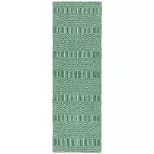 Asiatic Carpets Sloan Hand Woven Runner Green - 66 x 200cm