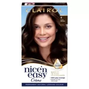 Nice N' Easy Clairol Nice'n Easy Hair Dye, 4 Dark Brown
