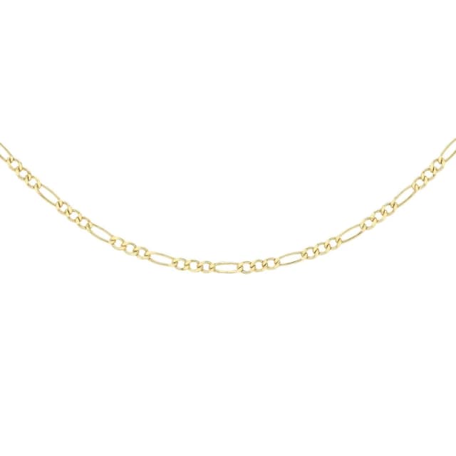 Be You 9ct Gold Figaro Chain Gold female 18inch