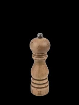 Manual Beechwood Salt Mill with antique finish, 18cm Paris Antique