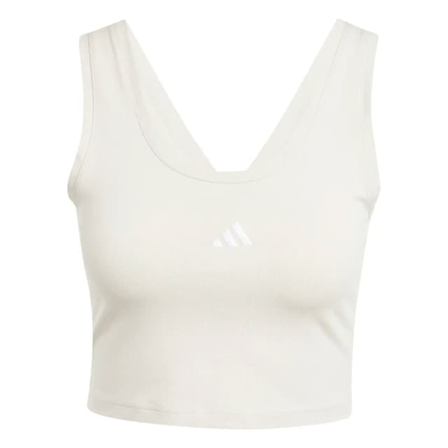 Adidas Womens tank top adidas Essentials Small Logo Beige Female L