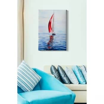 Kanvas Tablo (50 x 70) - 222 Multicolor Decorative Canvas Painting