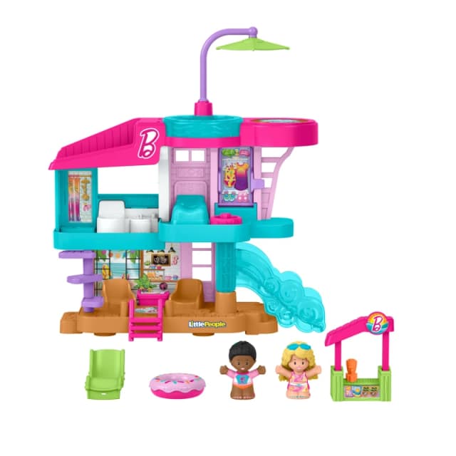 Barbie|Fisher Price Little People Barbie Beach House - Barbie Female TR31601