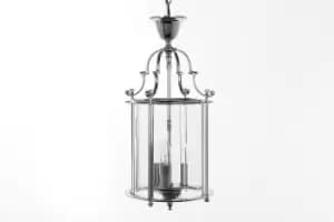 Colchester 3 Light Chrome Ceiling Chain Indoor Lantern