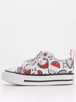 Converse Chuck Taylor All Star 2V Infant Trainers - White/Multi, Size 5