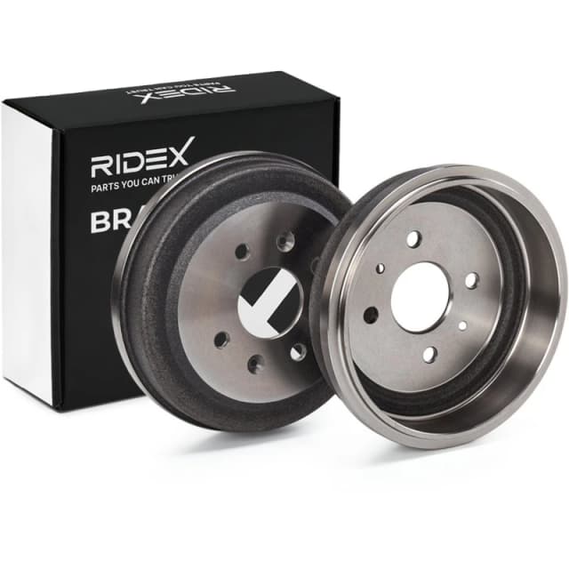 RIDEX 123B0073 Brake Drum Rear Axle, 230mm Brake Drum (123)