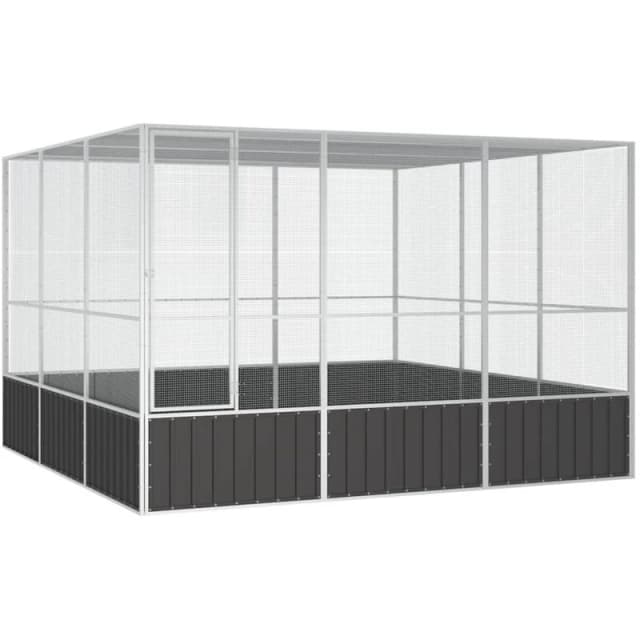 VIDAXL Vidaxl - Bird Cage Anthracite 302.5x324.5x211.5cm Galvanised Steel 171550