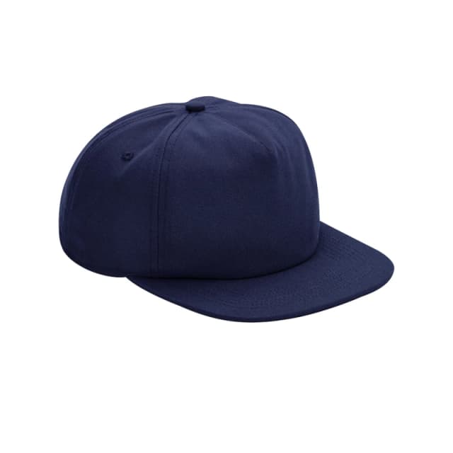 Beechfield Beechfield Men 5 Panel Cotton Cap in Navy Navy One Size Male 5063300366448