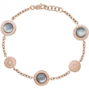 Ladies Michael Kors Rose Gold Plated Logo Bracelet