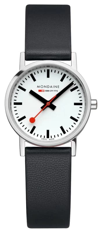 Mondaine A658.30323.11SBBV Classic (30mm) White Dial / Black Watch